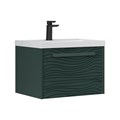 Тумба под раковину EQUIL Gleam 60, подвесная, 1 ящ., зеленый камень/дуб вотан (под раковину 78857-60) (tpGLEAM60.1Y-34) tpGLEAM60.1Y-34