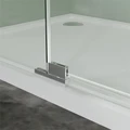 Мале- Душевое ограждение SQR-100х100х195, прозрачное стекло 6 мм, профиль матовый черный AZ-J50-100-MB-CL AZ-J50-100-MB-CL