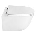 Унитаз подвесной Azario LISTA 490х365х340 безободковый, система смыва "Скрытое Торнадо", с быстросъемным сиденьем "Микролифт" (AZ-1177T) AZ-1177T
