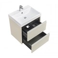 Комплект: Тумба под раковину Roca Ona Olive 600 подвесная, 2 ящика + раковина ONA 60х46, слоновая кость (Z.RU93.1.045.6) Z.RU93.1.045.6