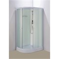 Душевая кабина Loranto 1180х780х2080 правосторонняя, белое заднее стекло, поддон 14 см, матовое стекло 4 мм, профиль белый (CS-877ECTM/W-120) CS-877ECTM/W-120
