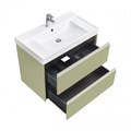 Комплект: Тумба под раковину Roca Ona Olive 800 подвесная, 2 ящика + раковина ONA 80х46, оливковый матовый (Z.RU93.1.045.7) Z.RU93.1.045.7