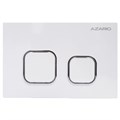 Кнопка смыва AZARIO NEW-TS механическая, двойной смыв, квадратные кнопки, ABS пластик, белый (AZ-ABS-002-W) AZ-ABS-002-W