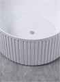 Ванна акриловая Azario GAMMA 1500x1500x580 отдельностоящая, круглая, рифленая, в комплекте с сифоном и металлической рамой, цвет белый (AZ-6707) AZ-6707