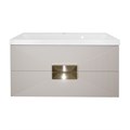 Комплект Azario ZENA Тумба 80/2 800х450х585 подвесная, с раковиной CLASSIK 80, кашемир, ручка золото (CS00097029) CS00097029
