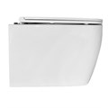 Унитаз подвесной Azario LEGENDA 490x345x325 безободковый, система смыва "Скрытое торнадо", в комплекте с быстросъемным сиденьем микролифт (AZ-2305AS) AZ-2305-AS