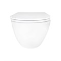 Унитаз подвесной Azario RUMBA 360х520х365 безободковый, система смыва "Скрытое Торнадо", с быстросъемным сиденьем "Микролифт" (AZ-5175T-WHT) AZ-5175T-WHT