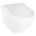 Унитаз подвесной Azario BONELLE 345х490х350 безободковый, смыв "Торнадо", с быстросъемным сиденьем микролифт (AZ-2801E) AZ-2801E