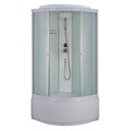 Душевая кабина Loranto 880х880х2150 белое заднее стекло, поддон 40 см, матовое стекло 4 мм, профиль белый (CS-888EDTM/W-90) CS-888EDTM/W-90