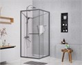 Душевое ограждение Azario MONAKO 1000х1000х1950 сдвижная дверь, прозрачное стекло 6 мм, профиль графит матовый (AZ-L47-100-MGR-CL) AZ-L47-100-MGR-CL