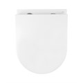 Унитаз подвесной Azario ADAGIO 360х485х365 безободковый, система смыва "Скрытое Торнадо", с быстросъемным сиденьем "Микролифт" (AZ-5177T-WHT) AZ-5177T-WHT
