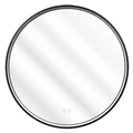 Димион - Зеркало круглое 600х45 c LED диммером, подогревом, сенсорный выключатель, матовый черный 2700k-4000k-6500k (11Вт) АZ-LED010625 АZ-LED010625