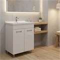 Комплект Тумба Loranto Дина 610х470х825 напольная, с раковиной MONTE Neo 60, белый (CS00105568) CS00105568
