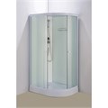 Душевая кабина Loranto 1180х780х2080 левосторонняя, белое заднее стекло, поддон 14 см, матовое стекло 4 мм, профиль белый (CS-876ECTM/W-120) CS-876ECTM/W-120