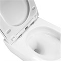 Унитаз подвесной Azario Rime 490х360х360 безободковый, система смыва "Скрытое Торнадо", в комплекте с быстросъемным сиденьем "Микролифт" (AZ-1683WHD) AZ-1683WHD