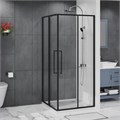 Душевое ограждение Azario SHANGHAI 1000х1000х1950 прозрачное стекло 6 мм, профиль черный матовый (AZ-R43-100-MB-CL) AZ-R43-100-MB-CL