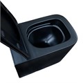 Унитаз подвесной Azario Cascad-Black 360х520х365 безободковый, система смыва "скрытое Торнадо", с быстросъемным сиденьем "Микролифт", черный матовый (AZ-2303A-MB) AZ-2303A-MB