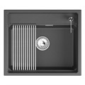 Кухонная мойка GRANULA кварц (6003i, ЧЁРНЫЙ) 6003i, ЧЁРНЫЙ