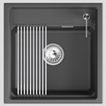 Кухонная мойка GRANULA кварц (5002i, ЧЁРНЫЙ) 5002i, ЧЁРНЫЙ