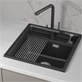 Кухонная мойка GRANULA кварц (5002i, ШВАРЦ) 5002i, ШВАРЦ