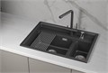 Кухонная мойка GRANULA кварц (7302i, ЧЁРНЫЙ) 7302i, ЧЁРНЫЙ