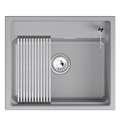 Кухонная мойка GRANULA кварц (6003i, АЛЮМИНИУМ) 6003i, АЛЮМИНИУМ