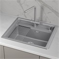 Кухонная мойка GRANULA кварц (6003i, АЛЮМИНИУМ) 6003i, АЛЮМИНИУМ