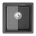 Кухонная мойка GRANULA кварц (4501iU, ЧЁРНЫЙ) 4501iU, ЧЁРНЫЙ