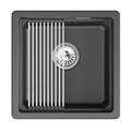 Кухонная мойка GRANULA кварц (4501iU, ШВАРЦ) 4501iU, ШВАРЦ