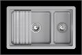Кухонная мойка GRANULA кварц (7304iU, АЛЮМИНИУМ) 7304iU, АЛЮМИНИУМ