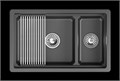 Кухонная мойка GRANULA кварц (7304iU, ШВАРЦ) 7304iU, ШВАРЦ