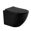 Унитаз ABBER Bequem AC1100MB подвесной черный матовый, безободковый AC1100MB