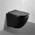 Унитаз ABBER Bequem AC1100MB подвесной черный матовый, безободковый AC1100MB