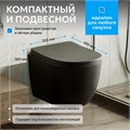 Унитаз ABBER Bequem AC1100TMB подвесной черный матовый, безободковый, смыв торнадо AC1100TMB