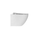 Унитаз ABBER Bequem AC1100TMW подвесной белый матовый, безободковый, смыв торнадо AC1100TMW
