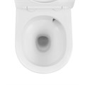 Унитаз ABBER Bequem AC1100TMW подвесной белый матовый, безободковый, смыв торнадо AC1100TMW