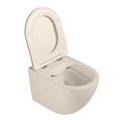 Унитаз ABBER Bequem AC1101MBE подвесной светло-бежевый матовый, безободковый AC1101MBE