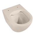 Унитаз ABBER Bequem AC1101MBE подвесной светло-бежевый матовый, безободковый AC1101MBE
