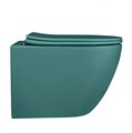 Унитаз ABBER Bequem AC1101MBG подвесной темно-зеленый матовый, безободковый AC1101MBG