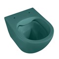 Унитаз ABBER Bequem AC1101MBG подвесной темно-зеленый матовый, безободковый AC1101MBG