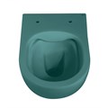 Унитаз ABBER Bequem AC1101MBG подвесной темно-зеленый матовый, безободковый AC1101MBG