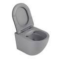 Унитаз ABBER Bequem AC1101MG подвесной серый матовый, безободковый AC1101MG