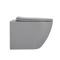 Унитаз ABBER Bequem AC1101MG подвесной серый матовый, безободковый AC1101MG