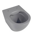 Унитаз ABBER Bequem AC1101MG подвесной серый матовый, безободковый AC1101MG