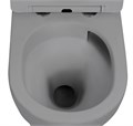 Унитаз ABBER Bequem AC1101TMG подвесной серый матовый, безободковый, смыв торнадо AC1101TMG
