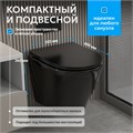 Унитаз ABBER Bequem AC1102MB подвесной черный матовый, безободковый AC1102MB