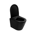 Унитаз ABBER Bequem AC1102TMB подвесной черный матовый, безободковый, смыв торнадо AC1102TMB