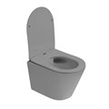 Унитаз ABBER Bequem AC1102TMG подвесной серый матовый, безободковый, смыв торнадо AC1102TMG
