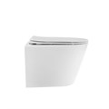 Унитаз ABBER Bequem AC1102TMW подвесной белый матовый, безободковый, смыв торнадо AC1102TMW