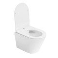 Унитаз ABBER Bequem AC1102TMW подвесной белый матовый, безободковый, смыв торнадо AC1102TMW